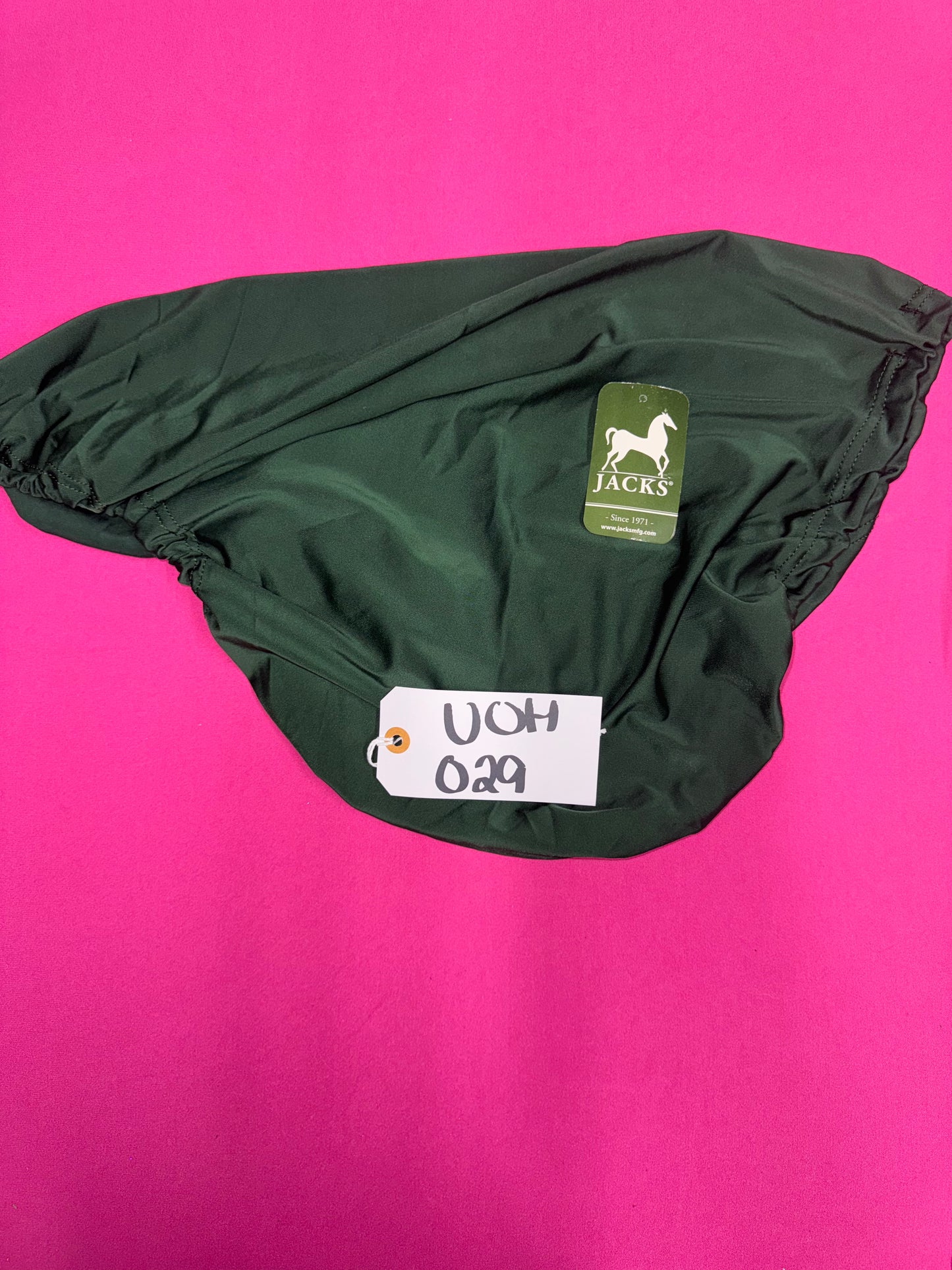 English Lyrca Saddle Cover Hunter Green New With Tags