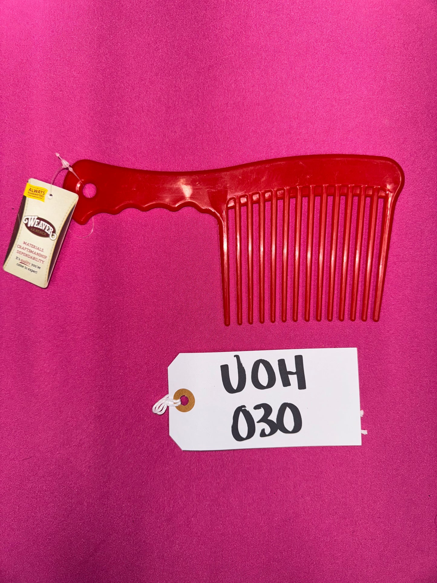 Weaver Comb Large Red