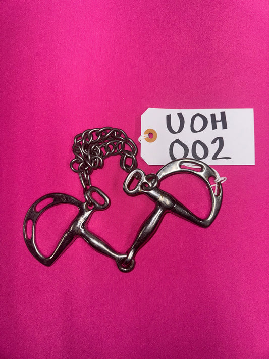 English 5" Snaffle Bit With Chain Used Sold As-Is